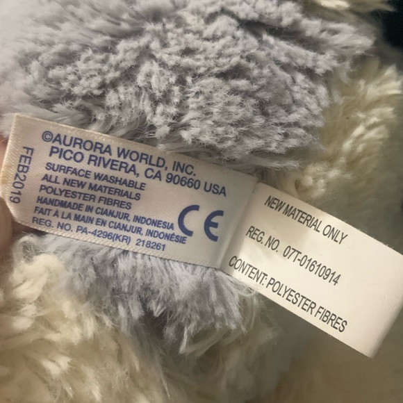 Aurora World Wolf Plush Stuffed Animal Toy 13” Sitting - Picture 7 of 7